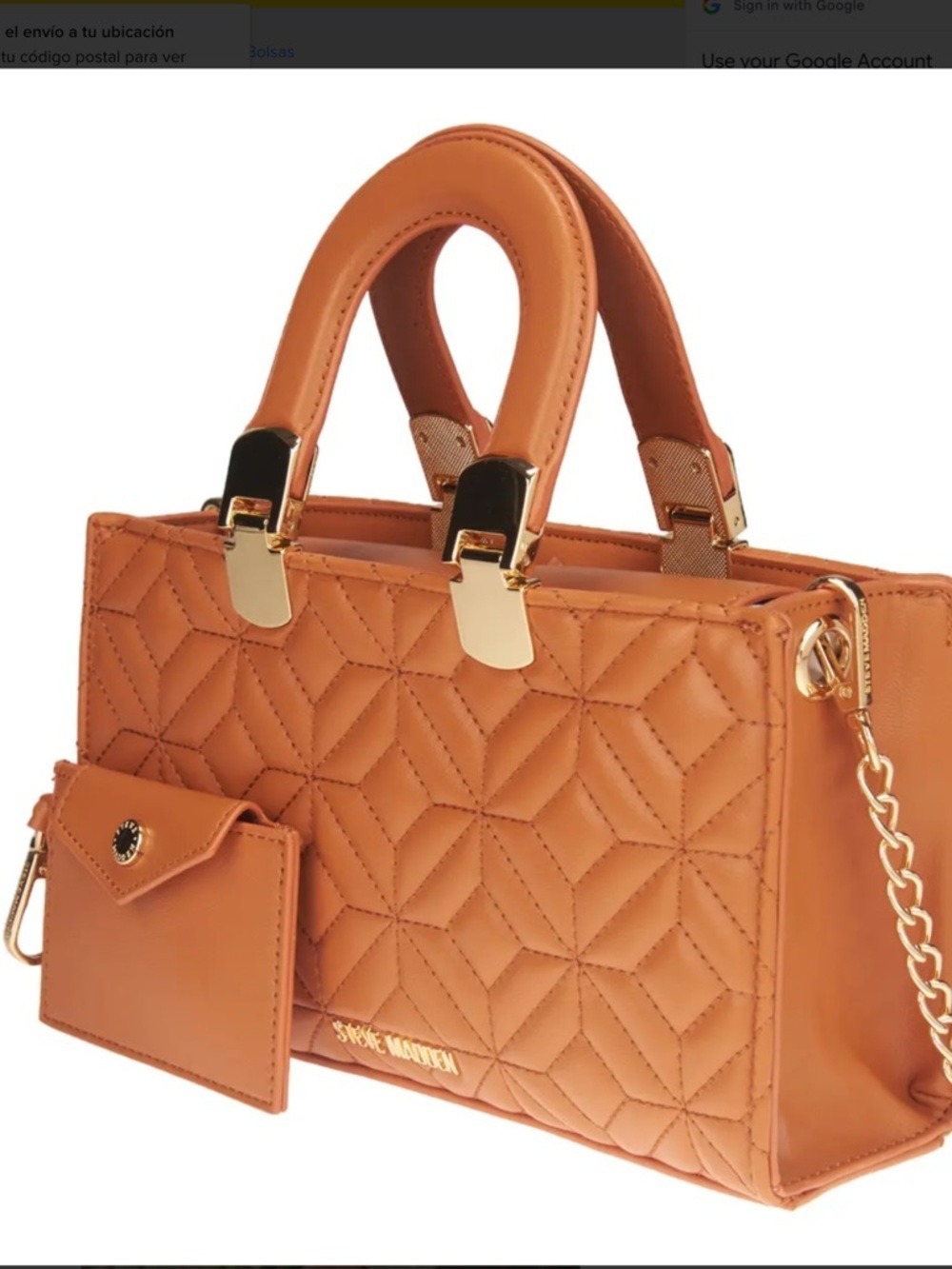 Steve Madden BCarola2 Mini Satchel Crossbody Bag In Caramel New